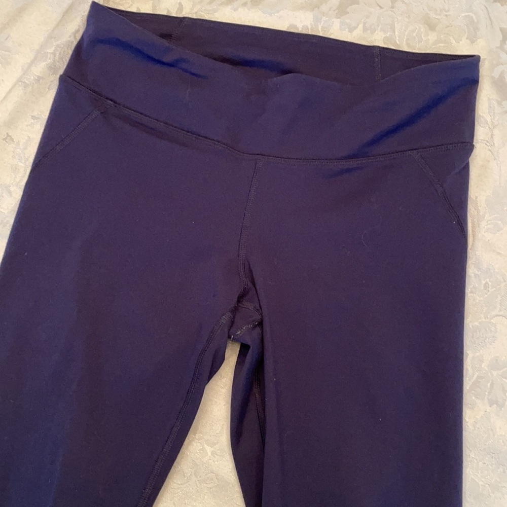 Under Armour Crop Navy Blue Leggings Fitted Size S